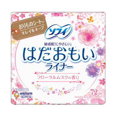 Sofy Hadaomoi<sup>(R)</sup> Pantyliners　Floral Musk Fragrance