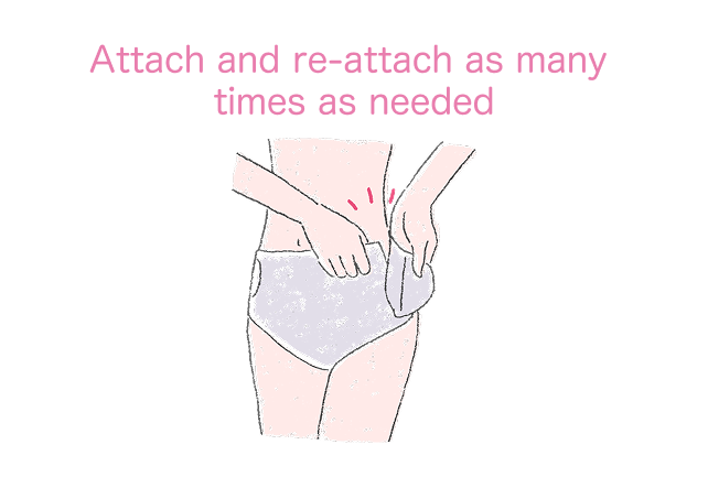 Attach and re-attach as many times as needed