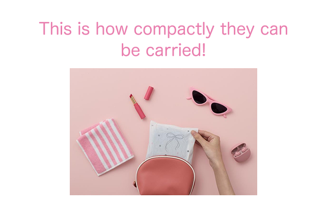 This is how compactly they can be carried!