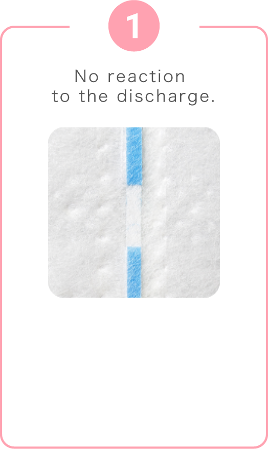 First, no reaction to the discharge.