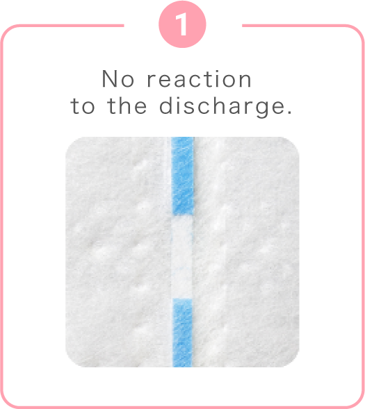 First, no reaction to the discharge.