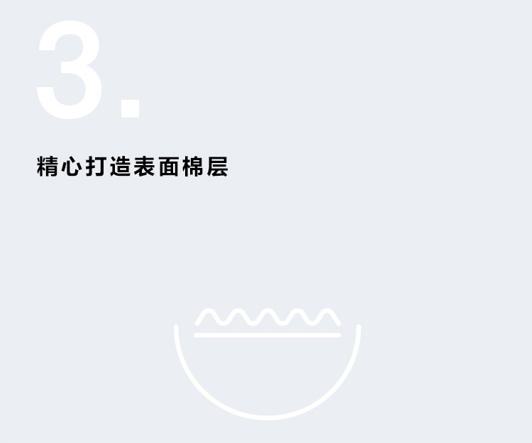 精心打造表面棉层