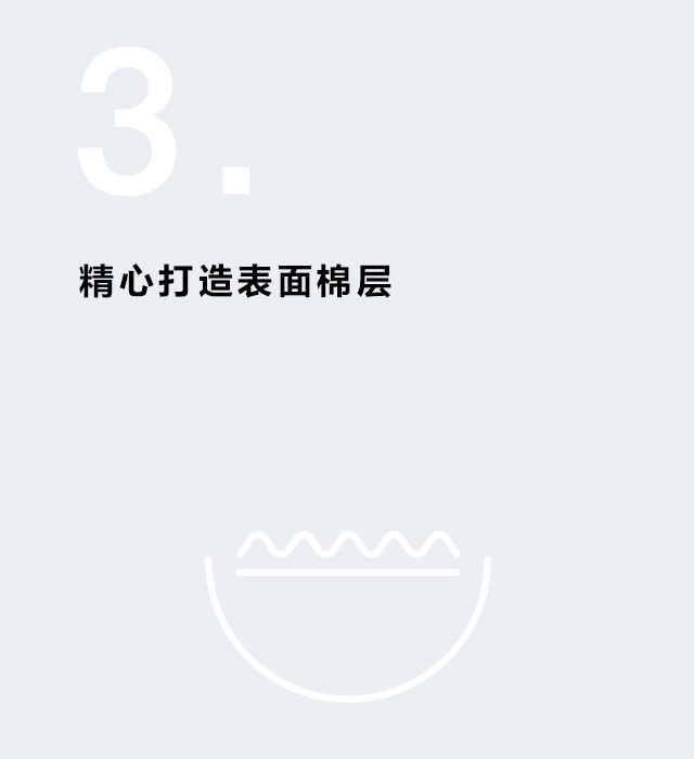 精心打造表面棉层
