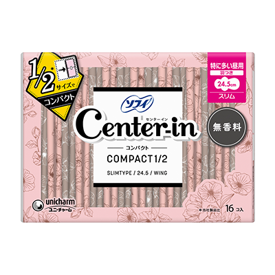 Center-in Compact1/2 无香 超量时日用/超薄 24.5cm 护翼型