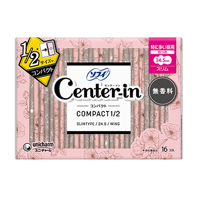 Center-in Compact1/2 无香 超量时日用/超薄 24.5cm 护翼型