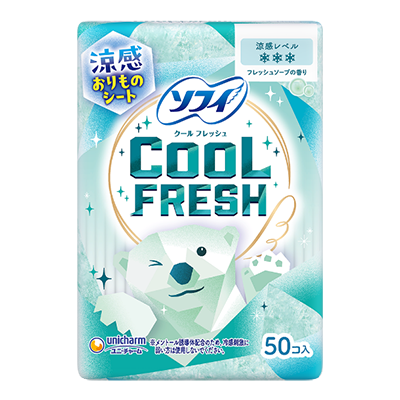超涼感おりものシート COOL FRESH フレッシュソープの香り
