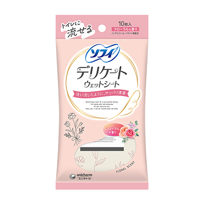 Sofy Delicate Wet Wipes　Fresh Floral Fragrance