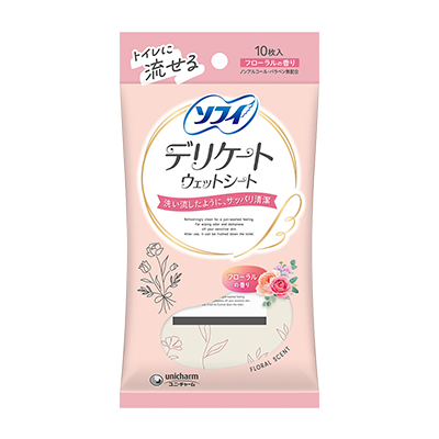 Sofy Delicate Wet Wipes　Fresh Floral Fragrance