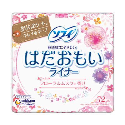 フローラルムスクの香りのおりものシート | ソフィはだおもい®ライナー