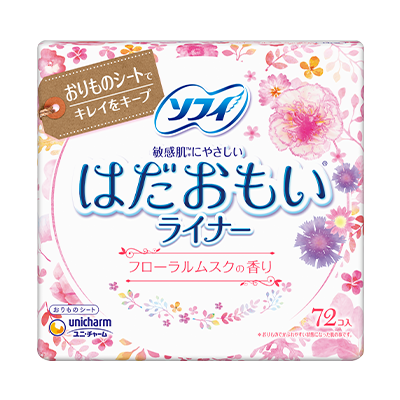 Sofy Hadaomoi<sup>(R)</sup> Pantyliners　Floral Musk Fragrance